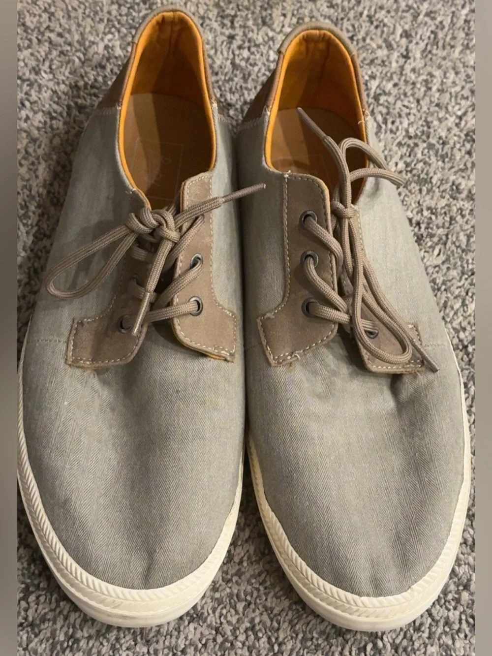 Men’s Bixby Nomad Sneakers, Gray Canvas, Size 11